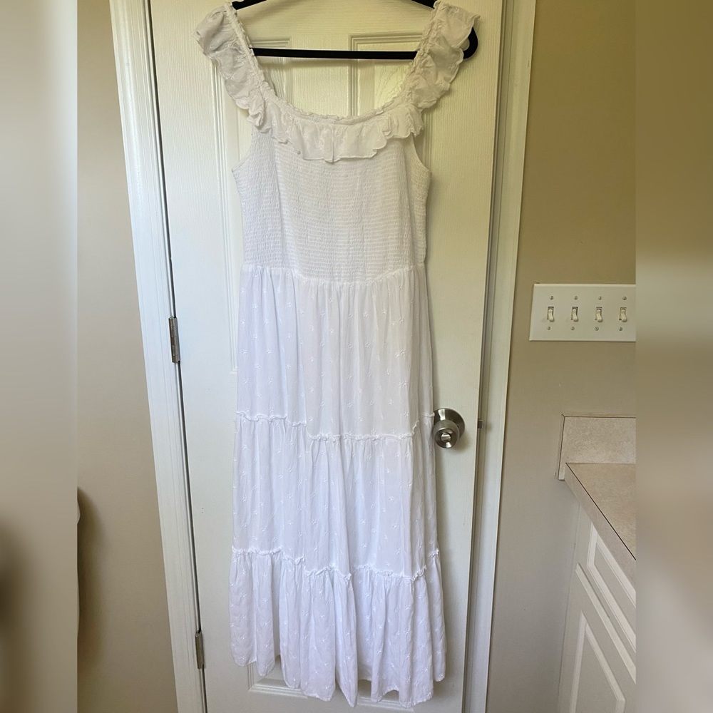 White • Summer Maxi Dress • Large